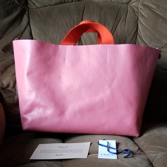 Clare V Handbags - *HARD TO FIND* PINK CLARE V BATEAU TOTE